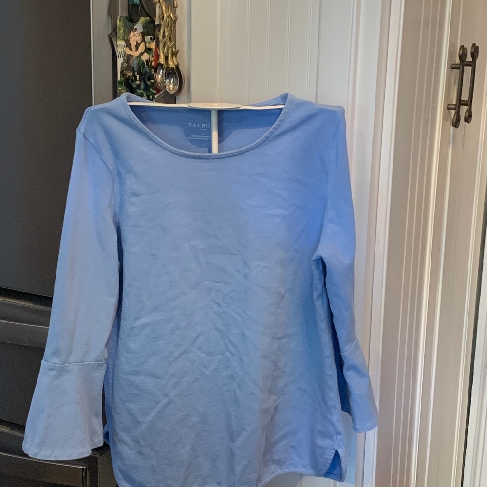 Talbots 100 percent cotton bell sleeve tee. Worn about‎ 4x
